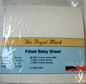 Ivory Cotton Jersey Knit Cradle Sheet