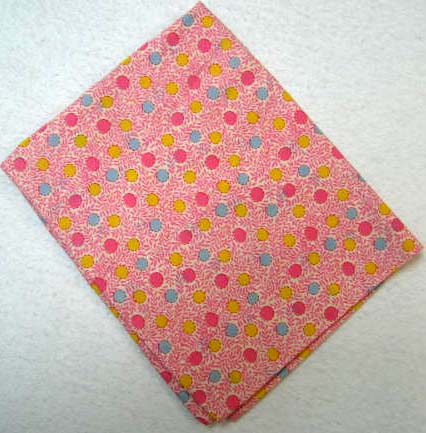 Pink Vine Dots Cotton Baby Pillow Case