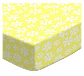 Pastel Yellow Floral Woven