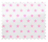 Pink Stars Jersey Knit Fabric