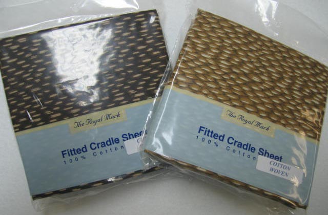 Brown Grain Cradle Sheets 2 Pack (360)
