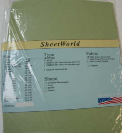 Sage Jersey Knit (Graco) Square Playard Sheets