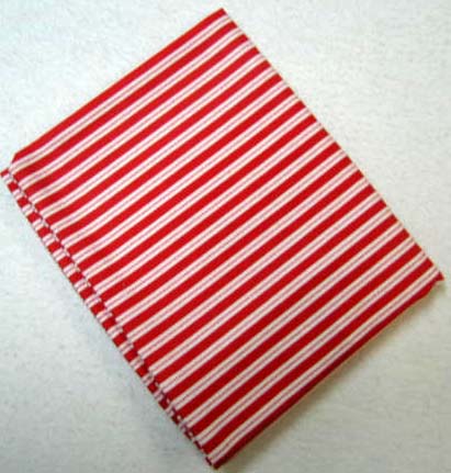 Red Stripe Flannel Baby Pillow Case