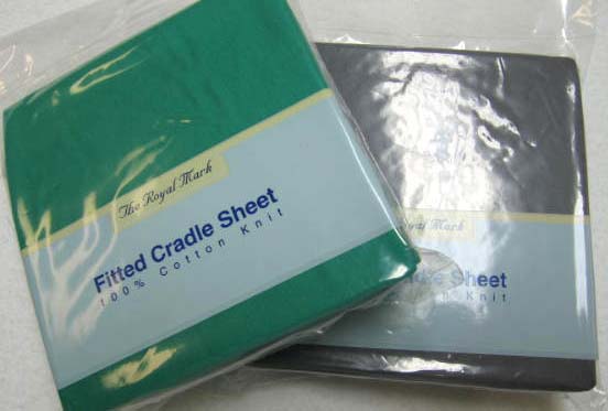 2 pack - Jade & Black Cradle Sheets