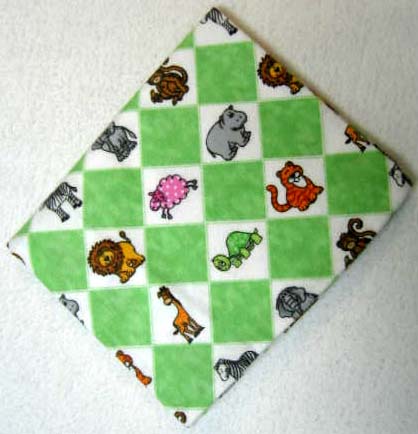 Jungle Animal Diamond Flannel Baby Pillow Case