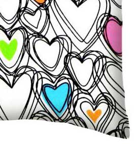 scribbled hearts jersey knit crib toddler sheets sheetworld heart sheets twin