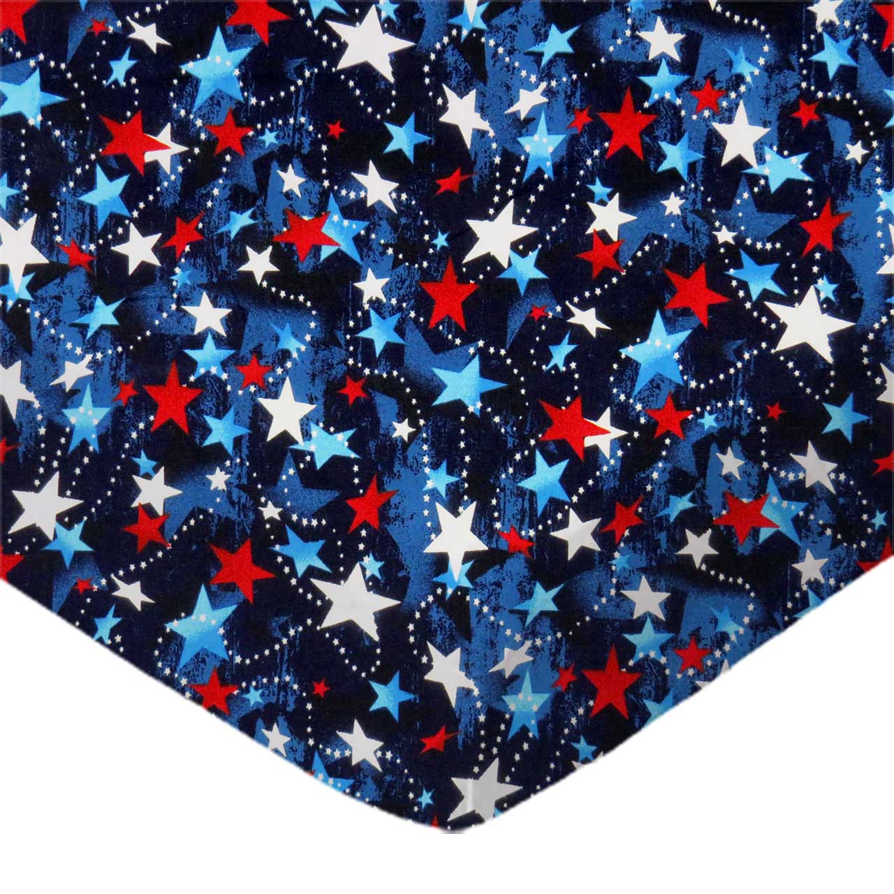 SheetWorld Fitted Crib Sheet 28x52, Cotton Woven Hearts and Stars Prints, USA - Picture 6 of 9