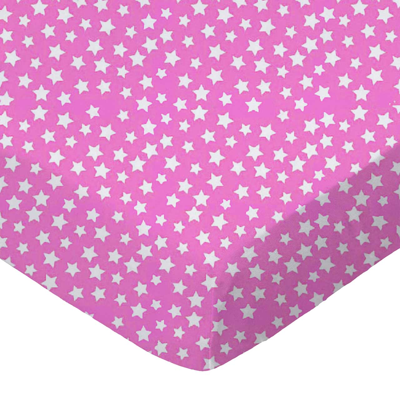 SheetWorld Fitted Crib Sheet 28x52, Cotton Woven Hearts and Stars Prints, USA - Picture 2 of 9
