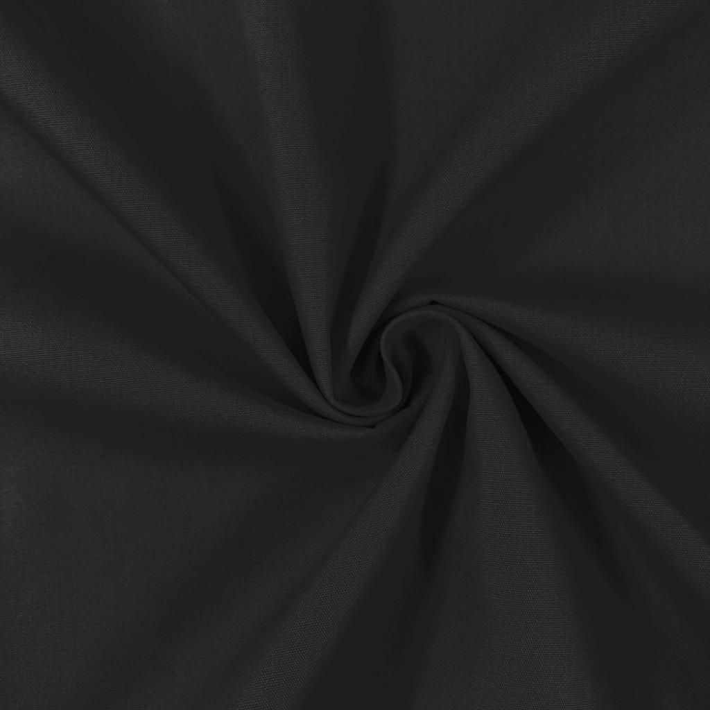Solid Black Woven Fabric Fabric Shop sheet