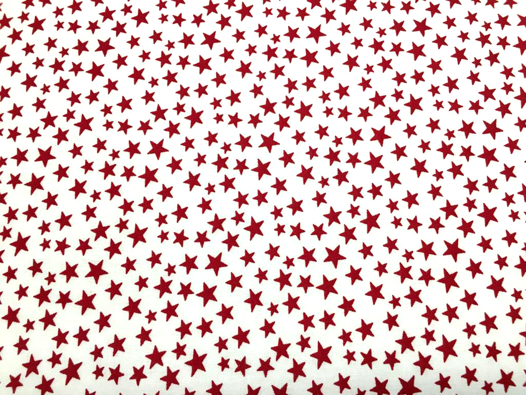 Crib / Toddler - Red Stars - Baby Pillow Case