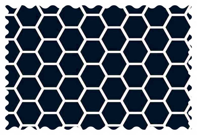 Navy Honeycomb Fabric Fabric Shop sheet