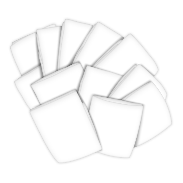 Portable / Mini Crib - Organic White Jersey Knit - Fitted (24x38x3)
