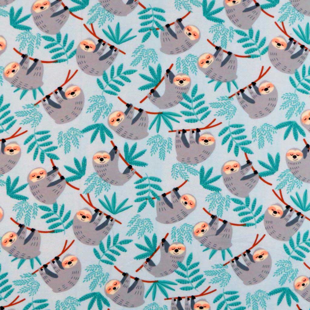 sheets crib sloths toddler flannel