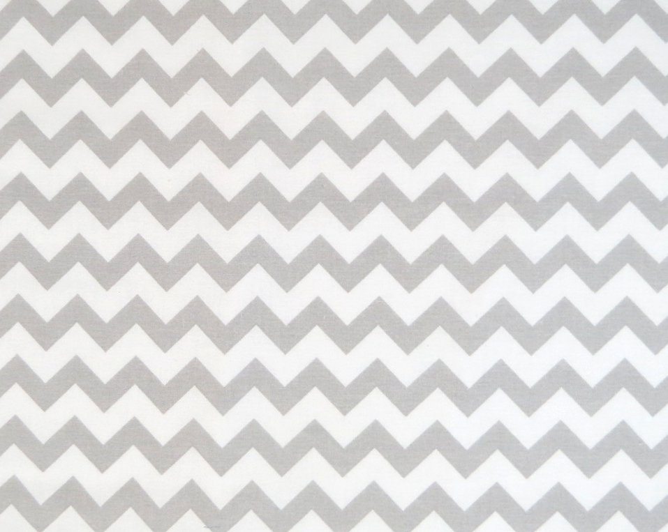 Moses Basket - Grey Chevron Zigzag - Fitted