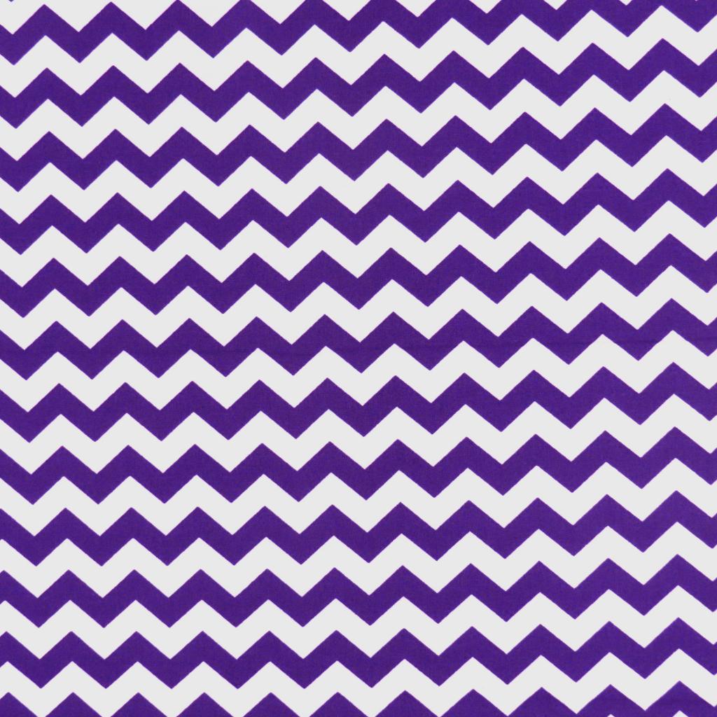 Bassinet - Purple Chevron Zigzag - Fitted