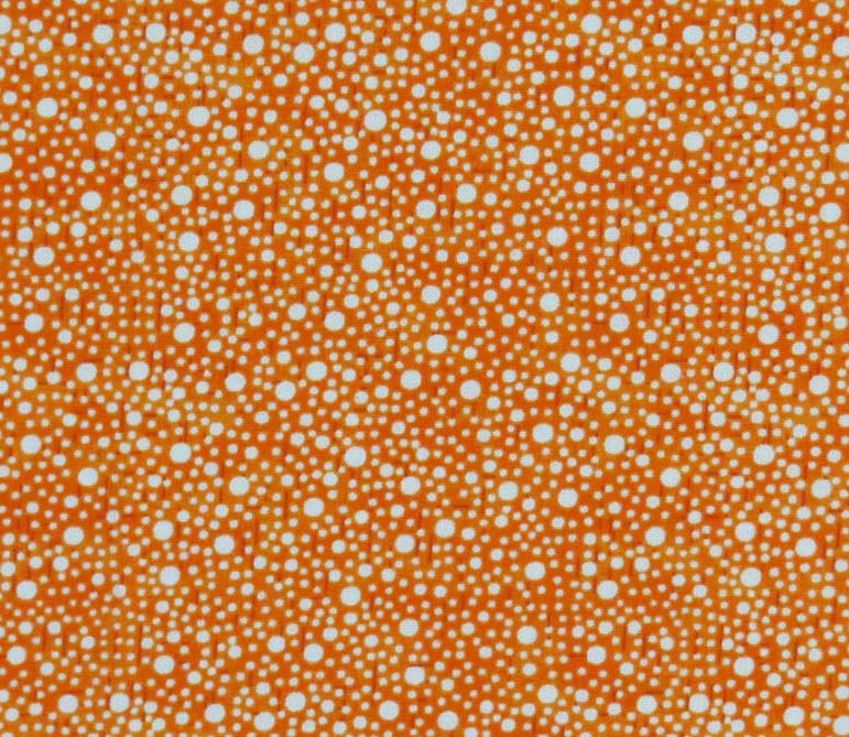 Portable / Mini Crib - Confetti Dots Orange - Fitted (24x38x3)
