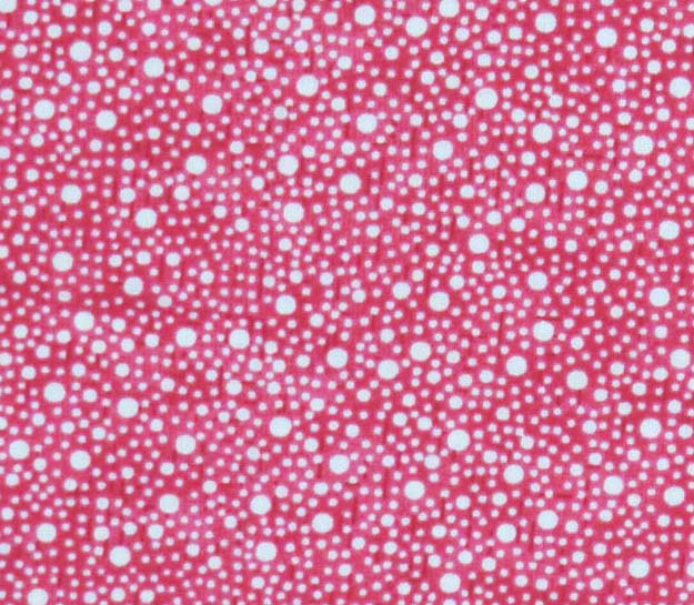 Portable / Mini Crib - Confetti Dots Hot Pink - Fitted (24x38x3)