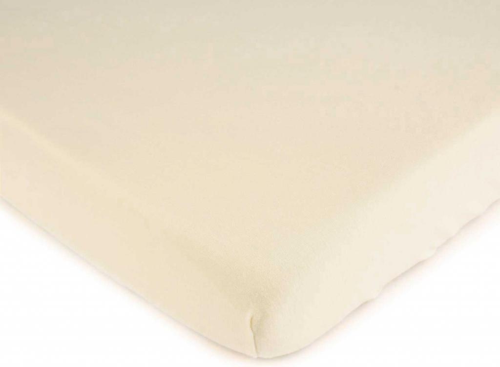 Crib / Toddler - Solid Ivory Jersey Knit - Twin Pillow Case