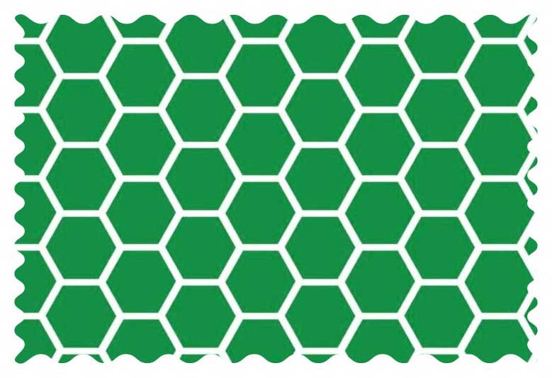 Green Honeycomb Fabric Fabric Shop sheet