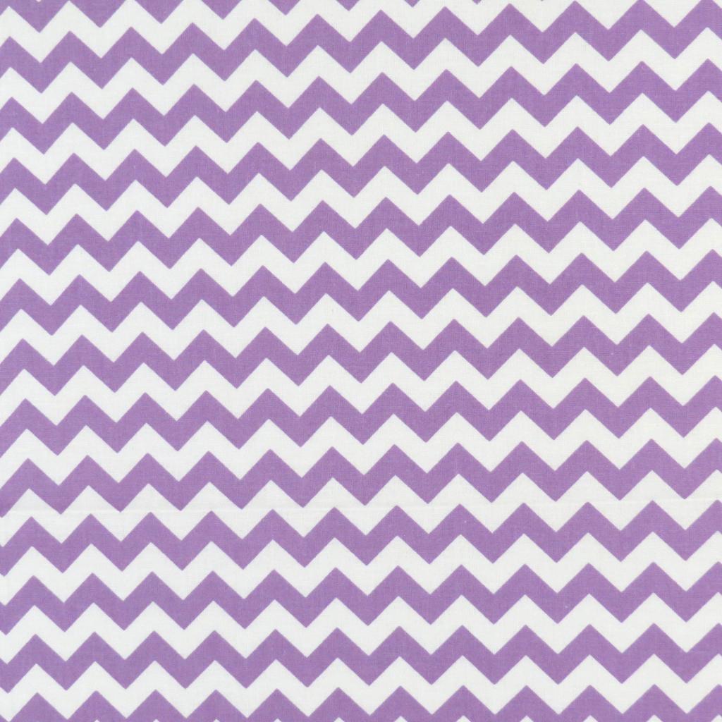 Travel Crib Light (Fits BabyBjorn) - Lilac Chevron Zigzag - Fitted