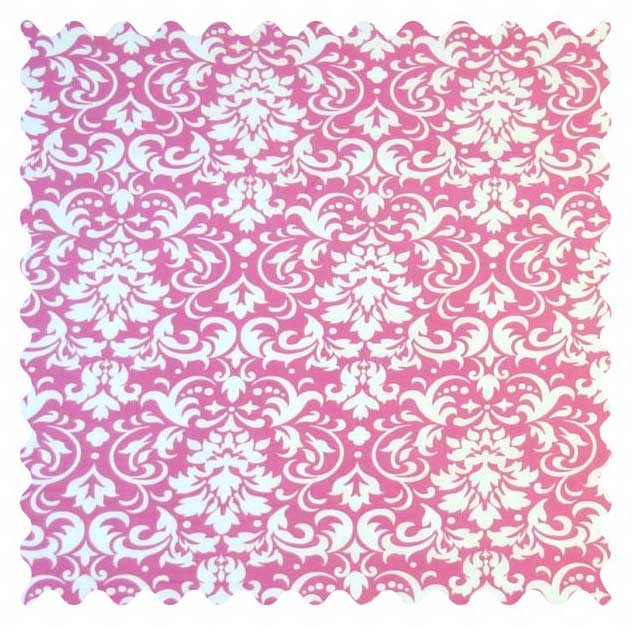 Fabric Shop - Pink Damask Fabric - Yard