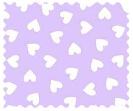 Fabric Shop - Hearts Pastel Lavender Woven Fabric - Yard