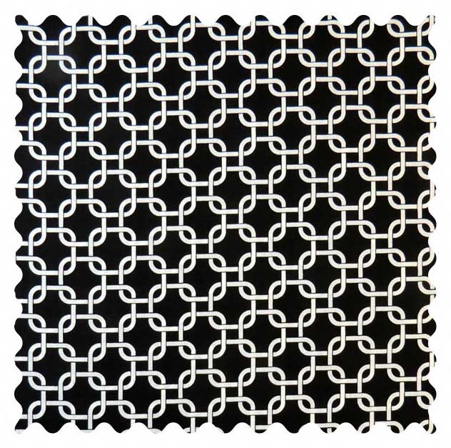 Black Links Fabric Fabric Shop sheet