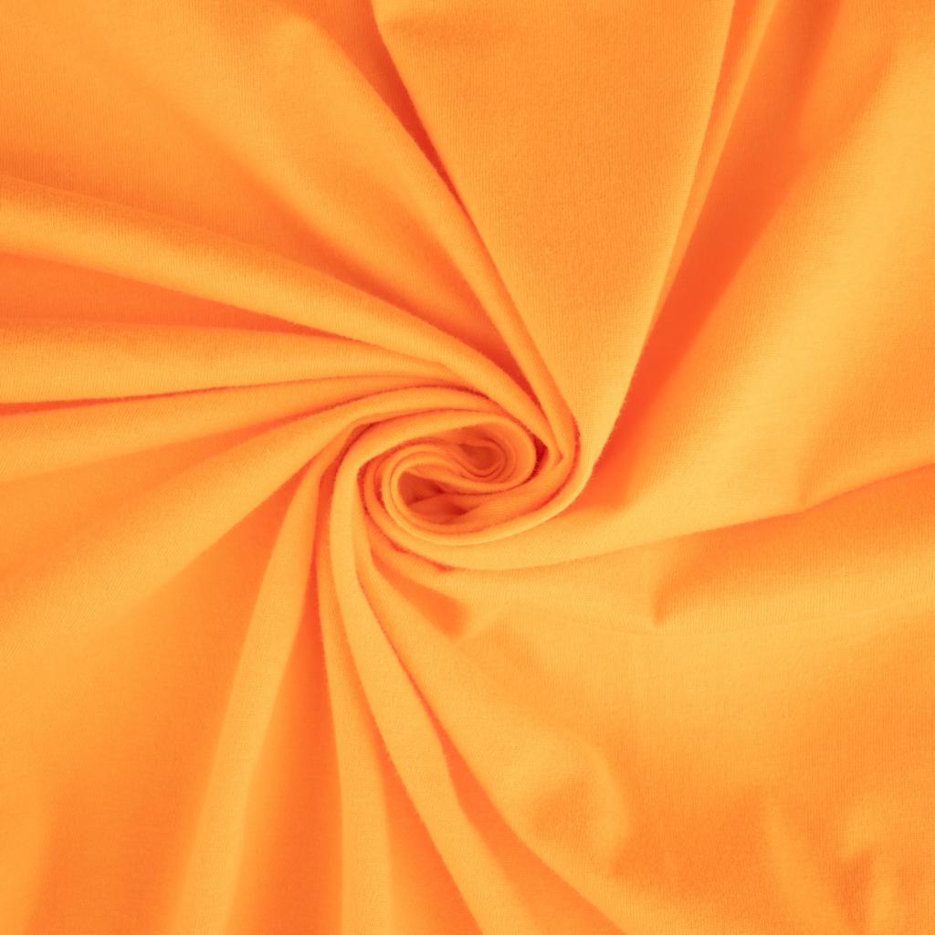 Youth Bed - Solid Orange Jersey Knit - Sheet Set (flat, fitted, twin pillow case)