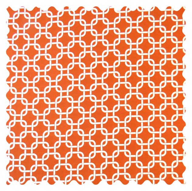 Fabric Shop - Orange Links Fabric - Yard