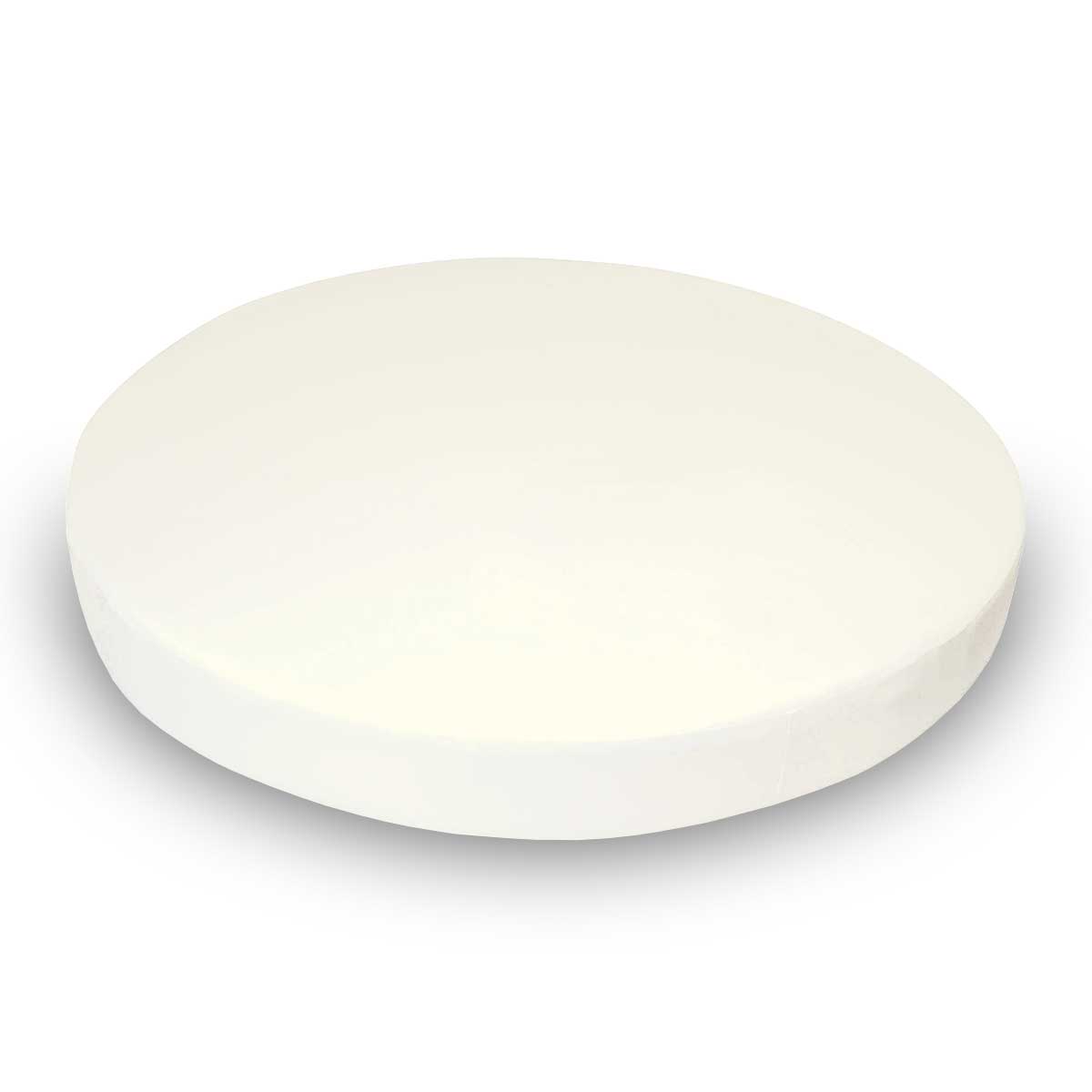 Round Crib - Flannel FS2 - Ivory - 42`` Fitted