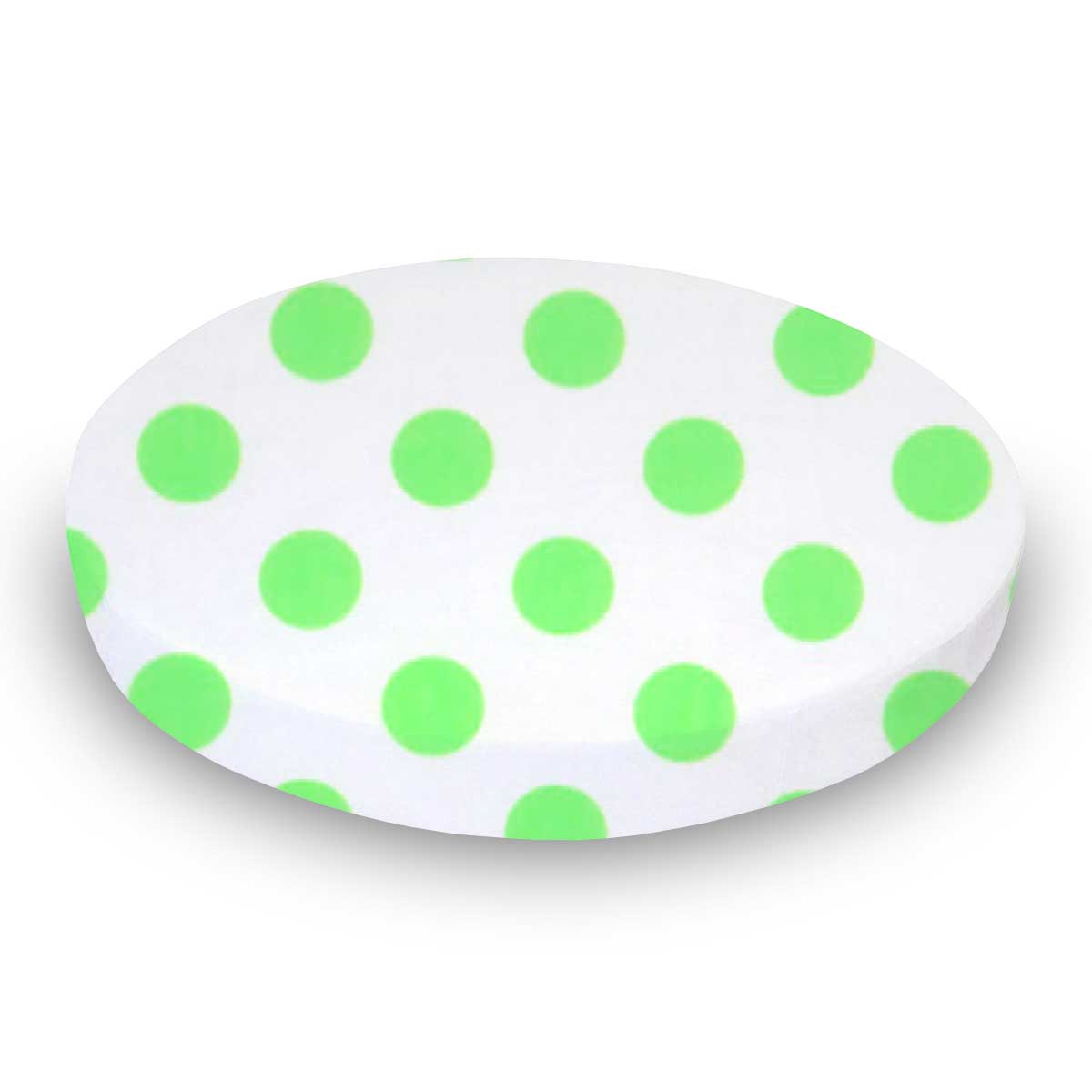 Neon Green Polka Dots