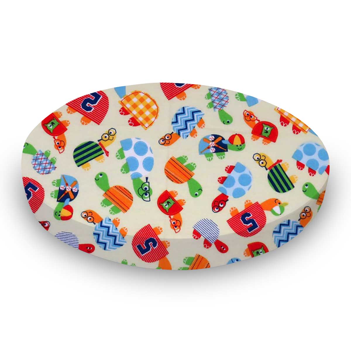 Turtle Fun Yellow Oval Crib Stokke Sleepi Sheets Sheetworld