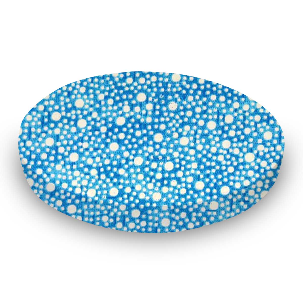 Confetti Dots Royal Blue Round Crib Sheets Sheetworld