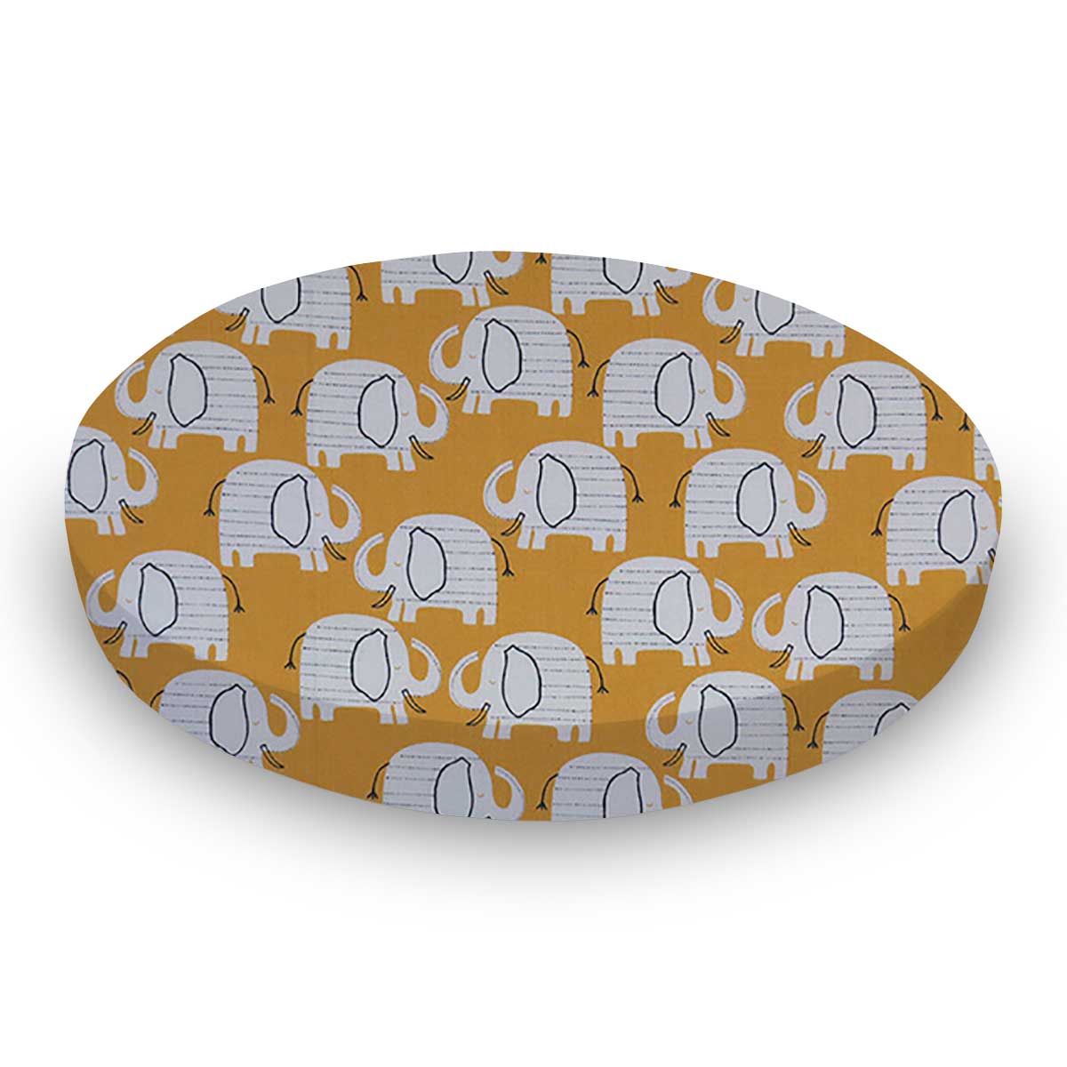 round crib sheets