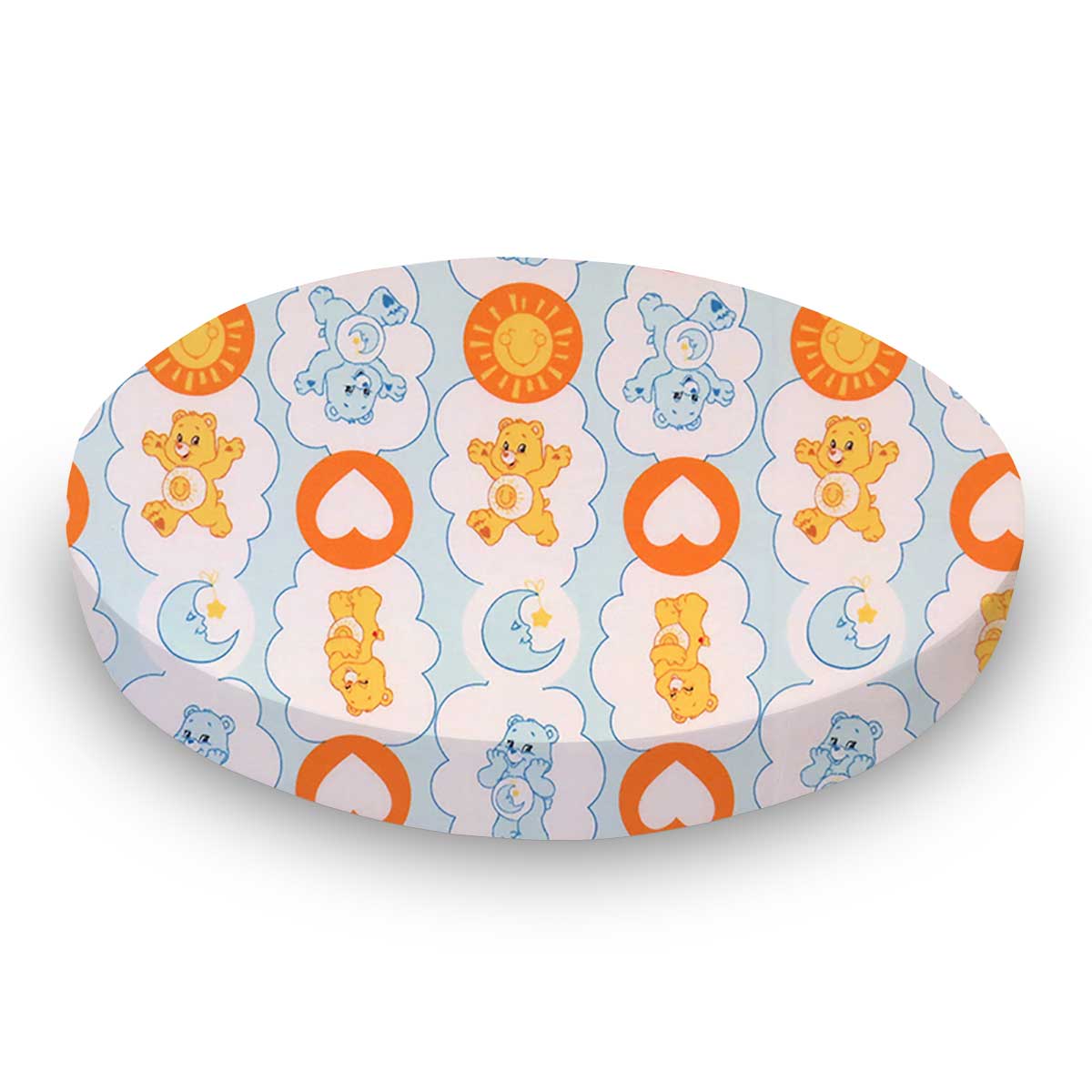 Oval Crib (Stokke Sleepi) - Care Bears Blue - Fitted  Oval