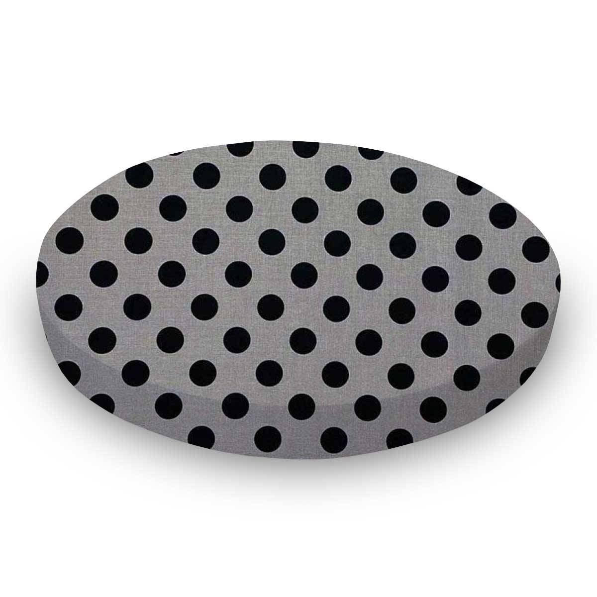 Black Polka Dots Grey