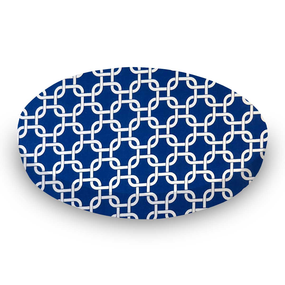 Royal Blue Links Round Crib Sheets Sheetworld