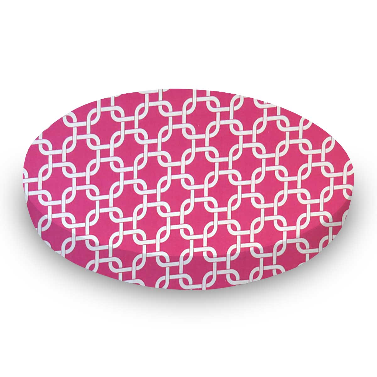 Oval Crib (Stokke Sleepi) - Hot Pink Links - Fitted  Oval