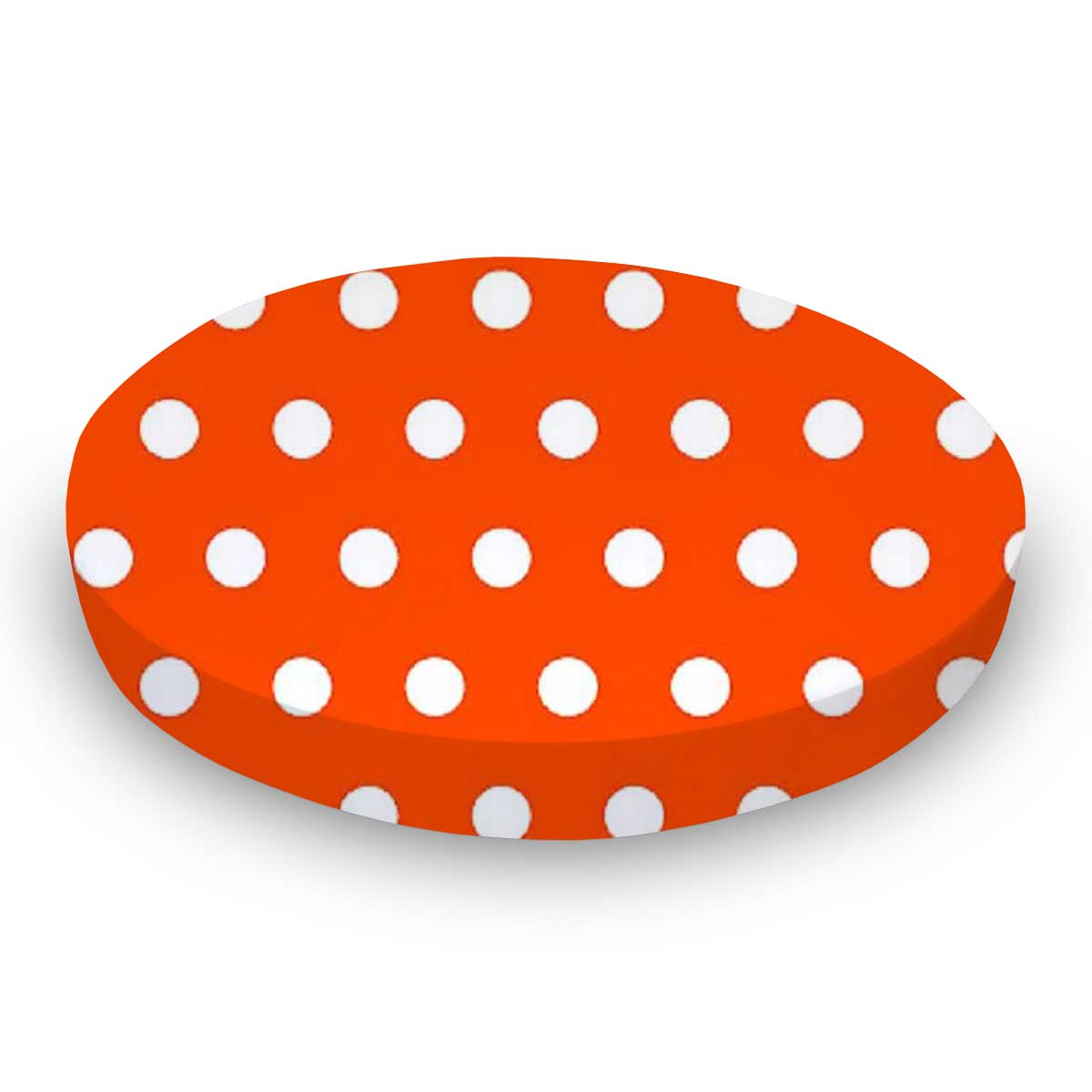 Oval Crib (Stokke Sleepi) - Polka Dots Orange - Fitted  Oval