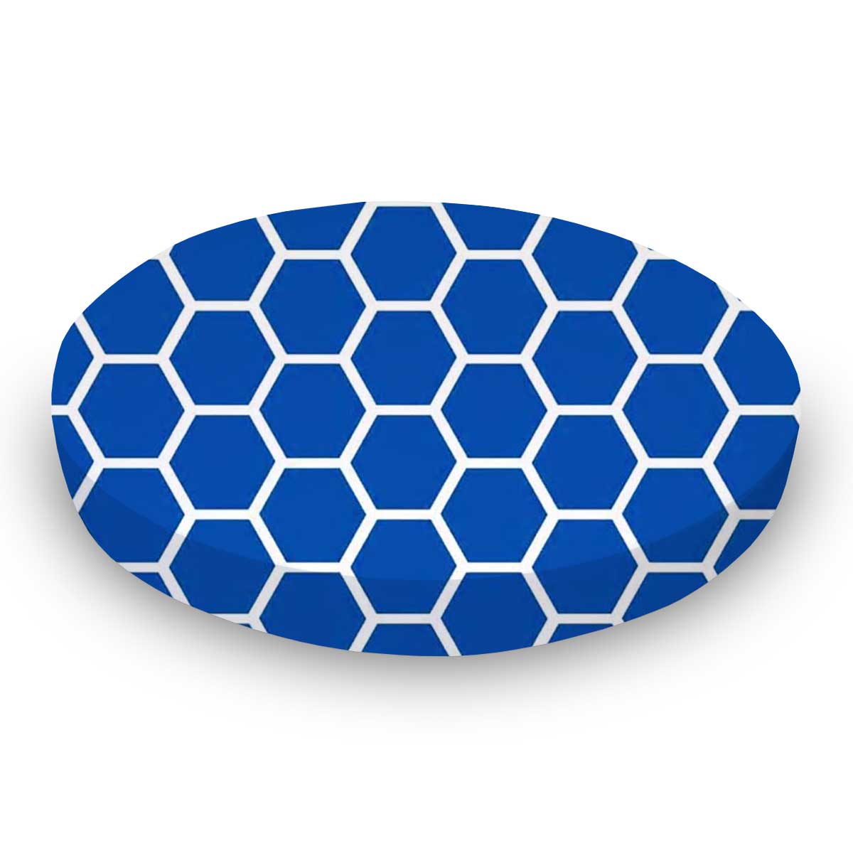 Oval (Stokke Mini) - Royal Blue Honeycomb - Fitted  Oval