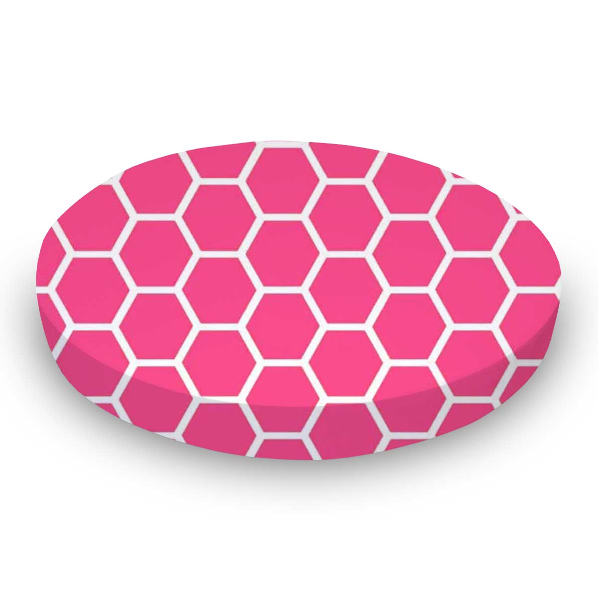 Oval (Stokke Mini) - Hot Pink Honeycomb - Fitted  Oval