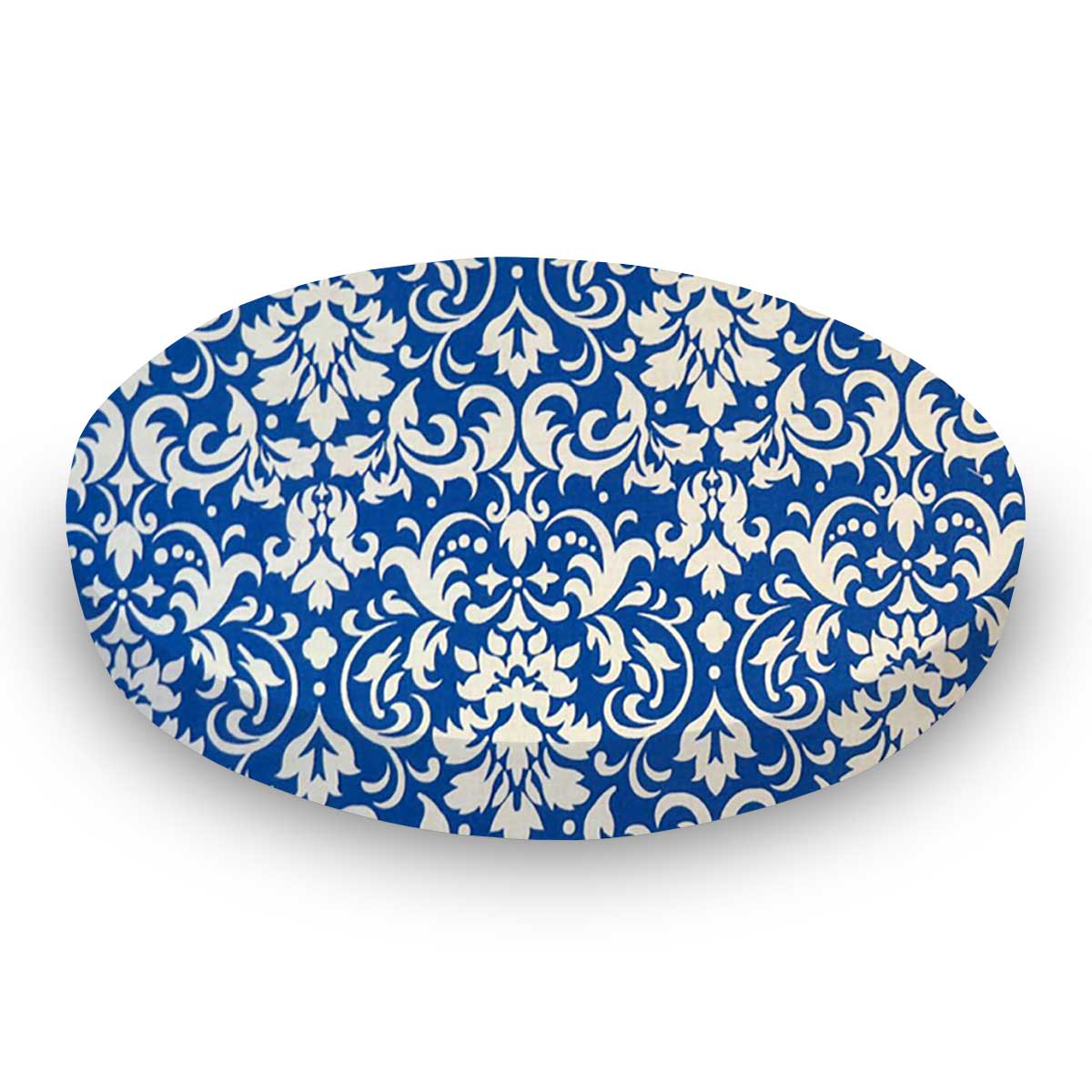 Round Crib - Royal Damask - 45`` Fitted