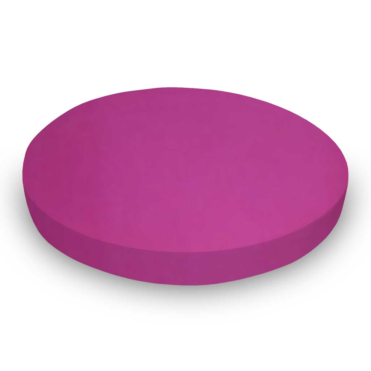 Round Crib - Hot Pink Woven - 42`` Fitted