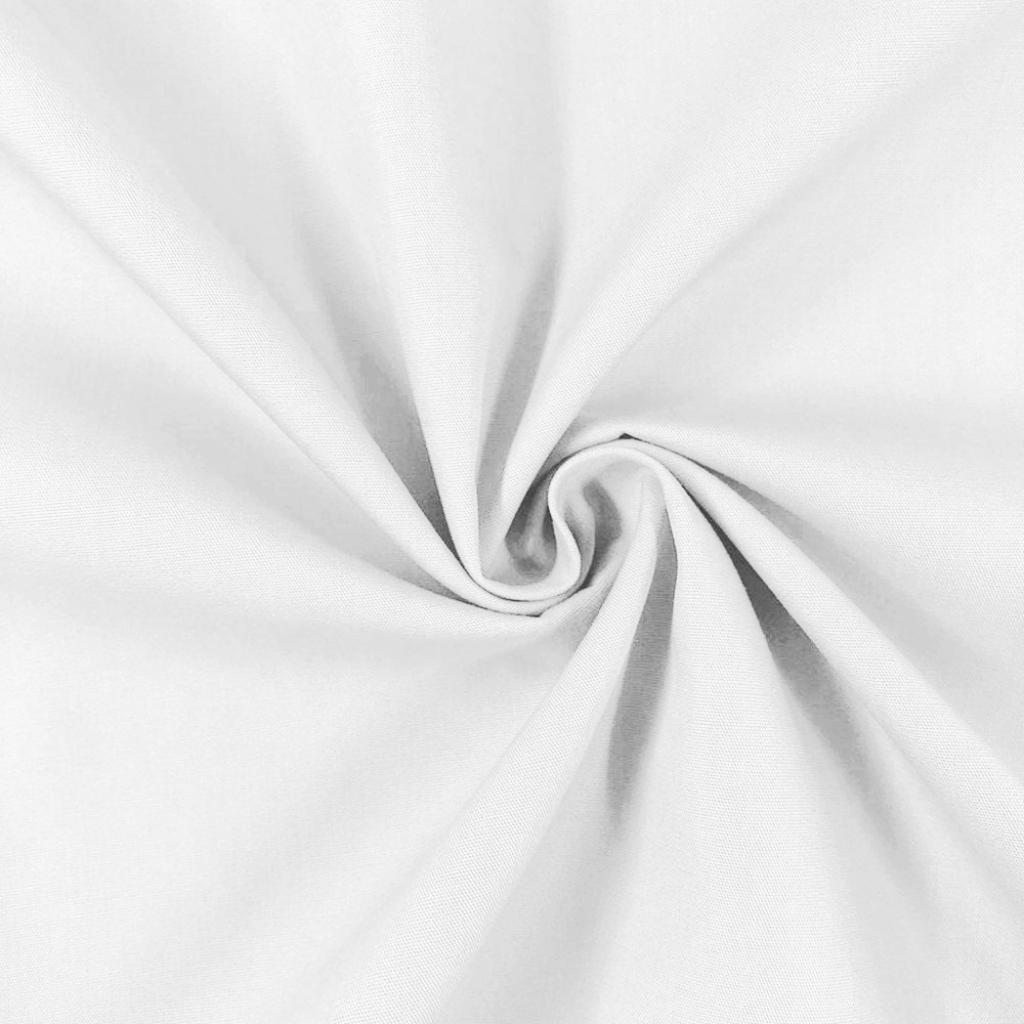 Solid White Woven Fabric Fabric Shop sheet