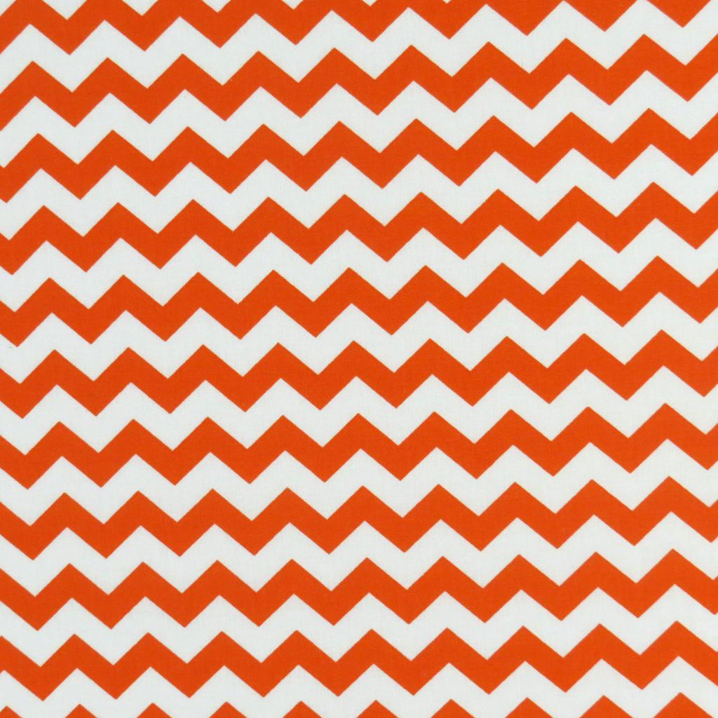 Pack N Play (Large) - Orange Chevron Zigzag - Fitted