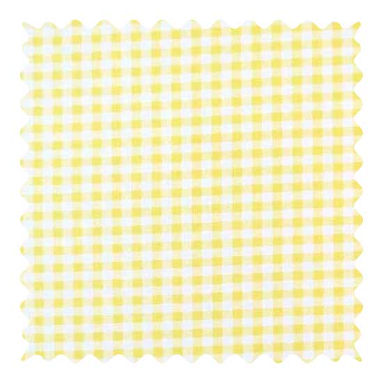 Fabric Shop - Yellow Gingham Jersey Fabric - Yard