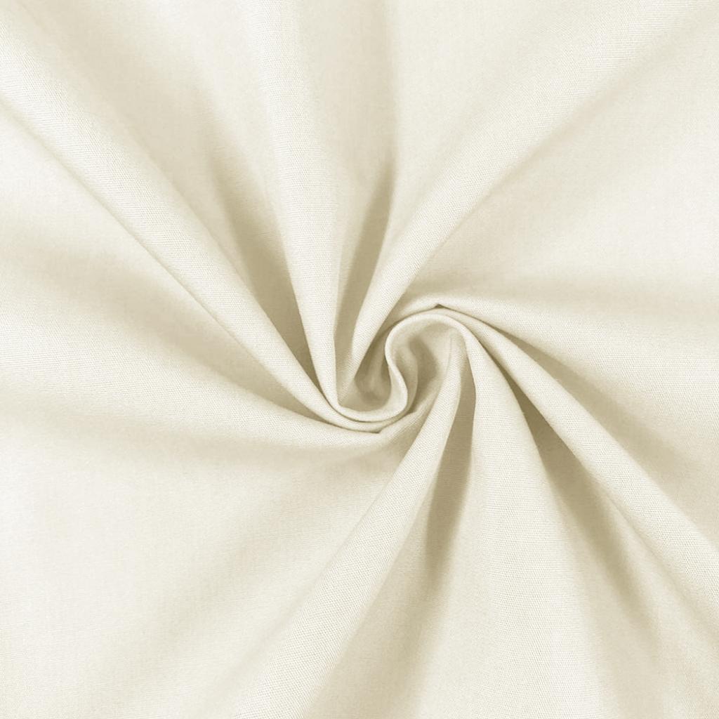 Solid Ivory Woven Fabric Fabric Shop sheet