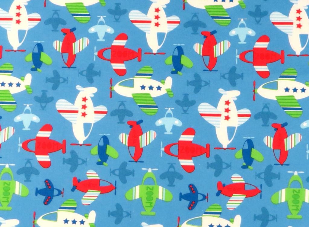 Crib / Toddler - Baby Airplanes - Baby Pillow Case