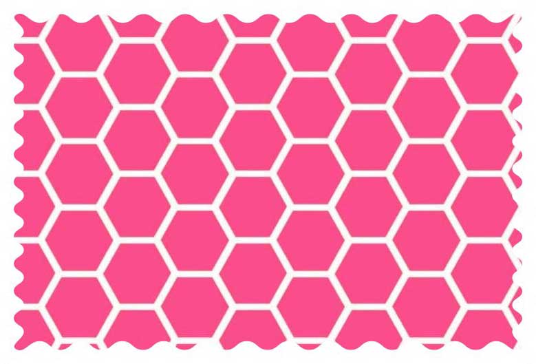 Hot Pink Honeycomb Fabric Fabric Shop sheet