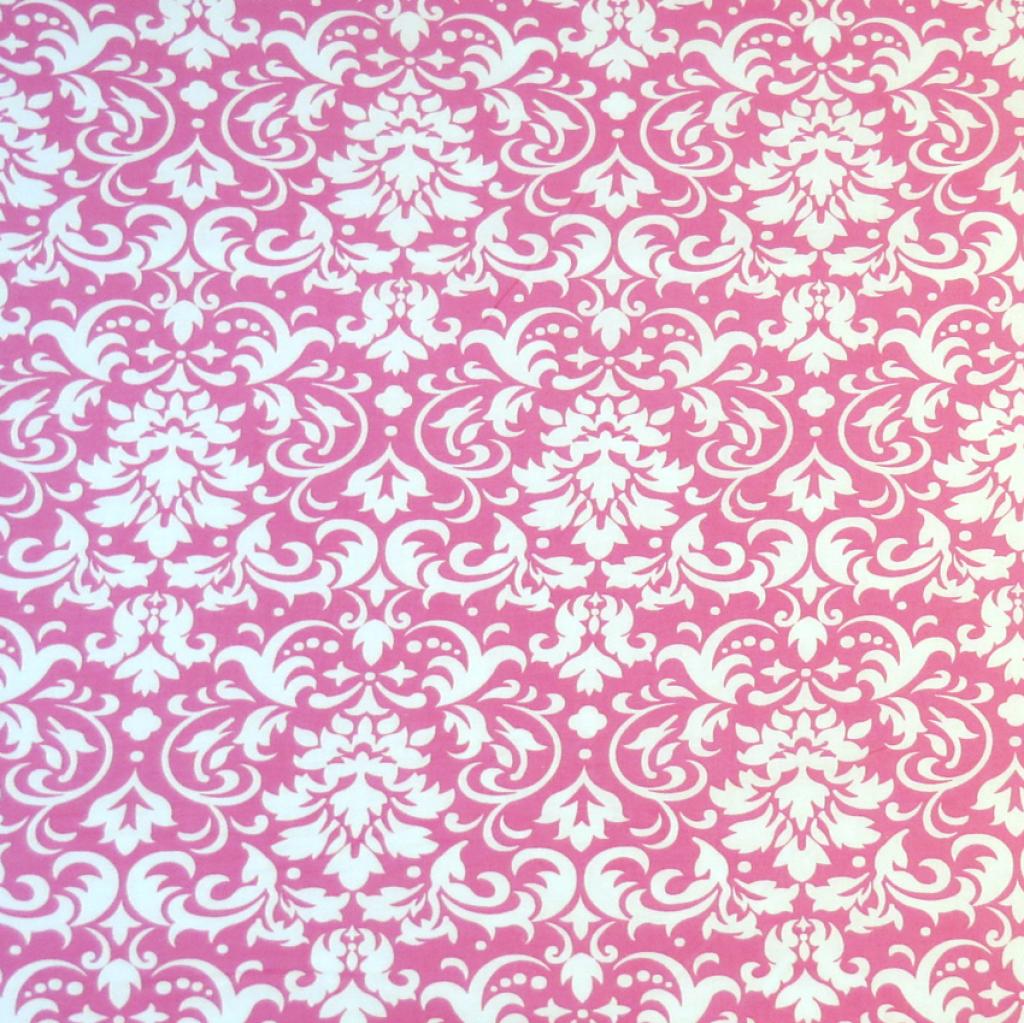Cradle - Pink Damask - Fitted